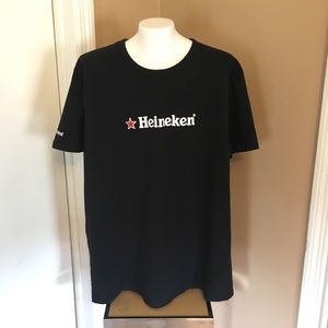 EUC Heineken Woman’s T-shirt -Black, Size XXXL
